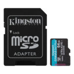 Kingston 64GB Micro SD Card + adapter SDCG3/64GB