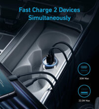 Anker 323 auto punjač Usb-C 52.5W iPhone/Galaxy - Slika 2