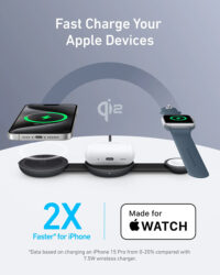 Anker MagGo 3-u-1 sklopiva stanica za punjenje (crna) - Slika 2