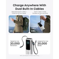 Anker Powerbank 25000mAh 165W USB-C kabl (siva) - Slika 6